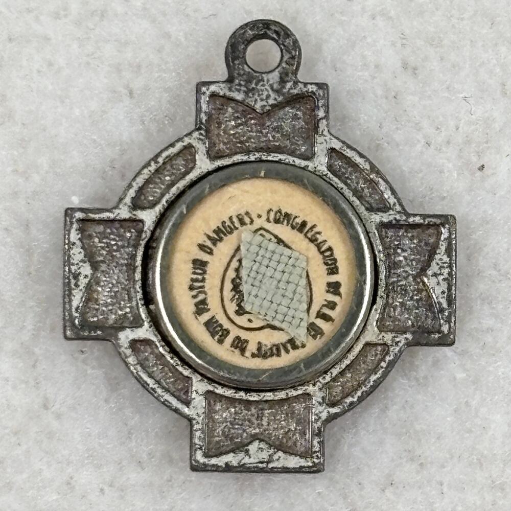 Catholic Reliquary Cross, 3rd Class Relic Medal Sister Maria of Divine Heart